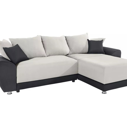 UNICORN Corner sofa anthracite silver gray Width 248 cm Depth 162 cm Height 84 cm Seat height 42 cm