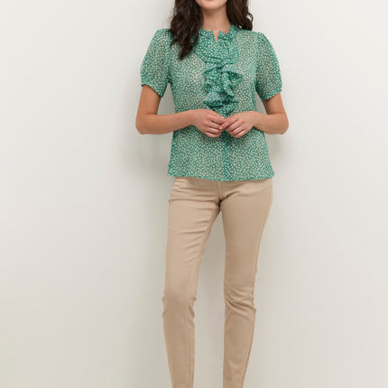 UNICORN Women's blouse columbia daisy flower green xs s m l xl xxl xxxl