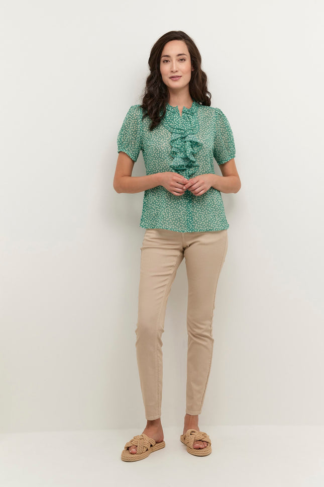 UNICORN Women's blouse columbia daisy flower green xs s m l xl xxl xxxl