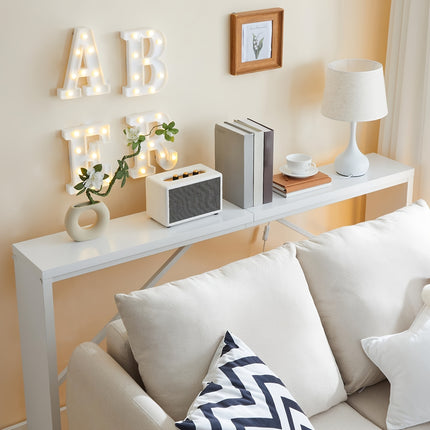UNICORN White Console Table, Multifunctional Sofa Side Table