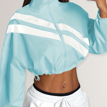 UNICORN Sports Zip-Up Stand Collar Jacket with Drawstring Hem Suitable for Running s m l