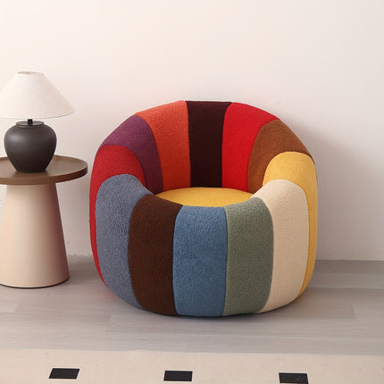 UNICORN 88.01x70 cm, Halloween Pumpkin Single Sofa pink khaki white red stripes
