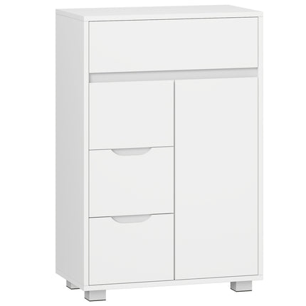 UNICORN Modern White Freestanding Bathroom Cabinet Storage