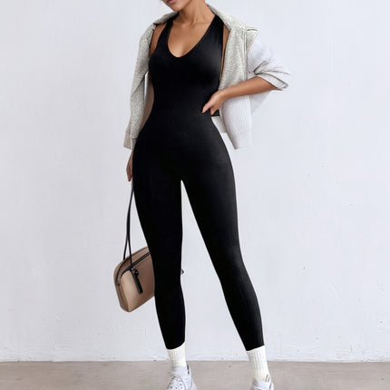 UNICORN Womens Studio 1pc Twist-Knot Colorblock Length Jumpsuit xs s m l
