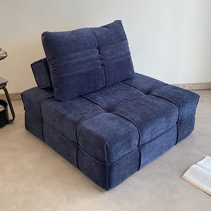 UNICORN New fabric sofa, freely combinable, straight-lined long sofa white dark blue orange