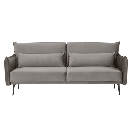UNICORN 3-seater sofa, velvet, grey, 86x207x88 cm