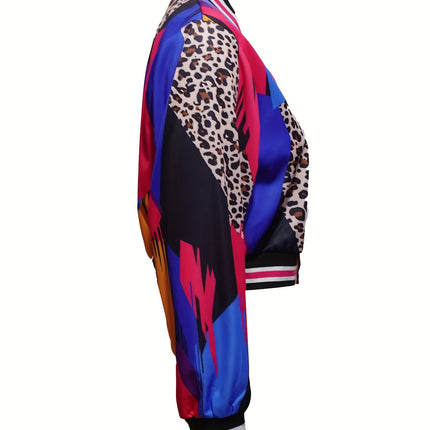 UNICORN designed Trendy Patterned Baseball Jacket for Women s m l xl xxl
