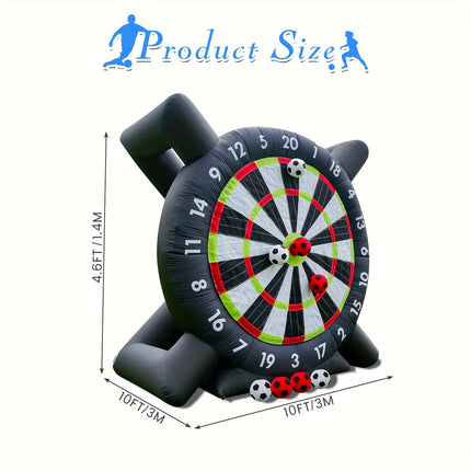 UNICORN 3.05meter Giant Inflatable Game Dart Board with 8pcs Ball