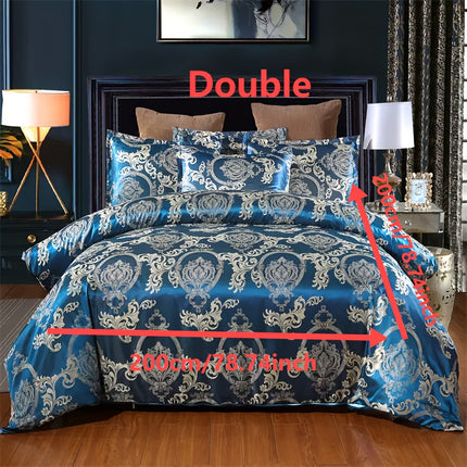UNICORN Luxury European Jacquard Satin High-Quality Duvet Cover Three-Piece Set