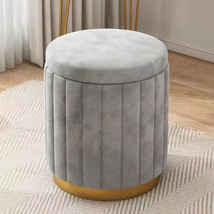 UNICORN Light Luxury Round Makeup Stool, Bedroom Internet Celebrity Sofa Chair