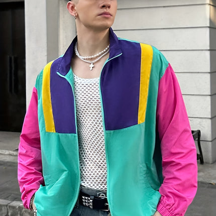 UNICORN Men'S Color-Blocked Patchwork Jacket s m l xl xxl