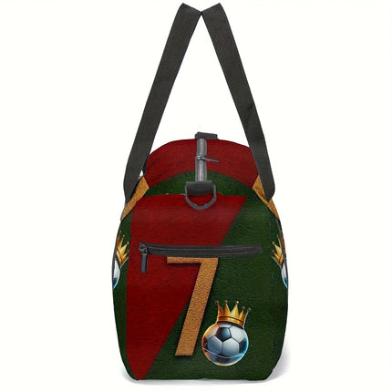 UNICORN Large Capacity Soccer Print Travel Bag - Durable, Creative Sports Duffel