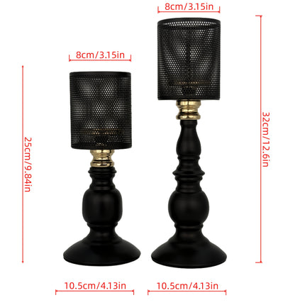 UNICORN Candle Holders for a Romantic Dinner Black