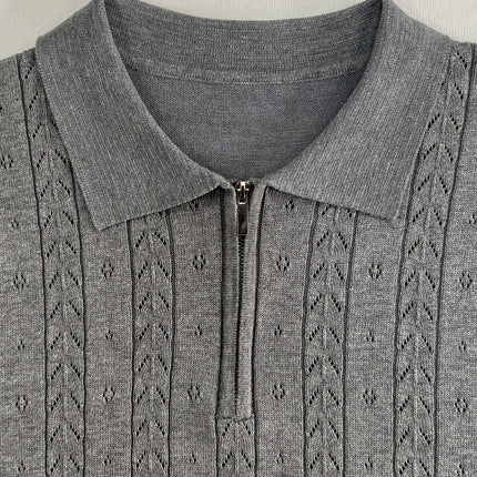 UNICORN Casual Men'S Top with a Polo Collar Knitted Sweater xs s m l xl xxl