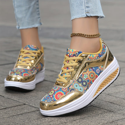 UNICORN Women'S Glossy Bohemian Style Outdoor Sports Casual Shoes