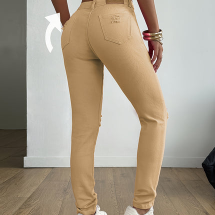 UNICORN Women Elegant Casual Versatile Slim-Fit Candy-Colored Pencil Jeans s m l xl xxl