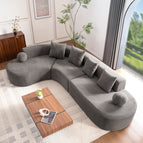 Gray + Chenille + 5 Seats + Foam