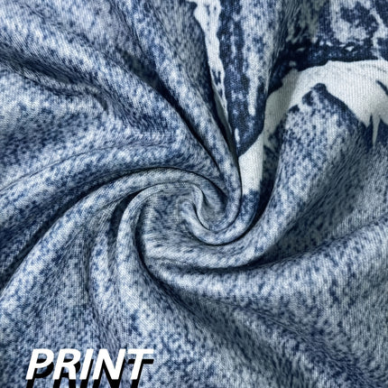 UNICORN Printed Legging Not Denim Fabric Blue s m l xl xxl