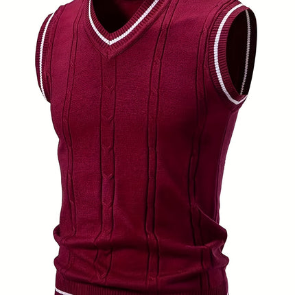 UNICORN Cross-Border Men'S Vest with a Twisted Knit Design s m l xl xxl xxxl