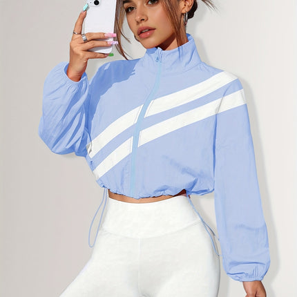 UNICORN Sports Zip-Up Stand Collar Jacket with Drawstring Hem Suitable for Running s m l