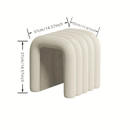 UNICORN Creatively Designed N-Shaped Comfortable Vanity Stool Black Pink