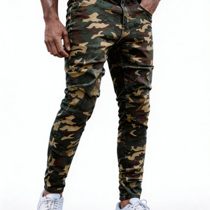 UNICORN Men'S Fashion Street Slim Camouflage Jeans s m l xl xxl