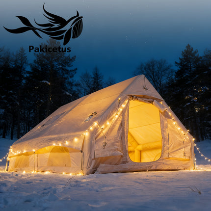 UNICORN Inflatable Tent with a Sunroof, Quick Setup Inflatable Tent with Pump Khaki Green