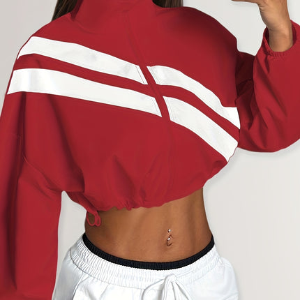 UNICORN Sports Zip-Up Stand Collar Jacket with Drawstring Hem Suitable for Running s m l