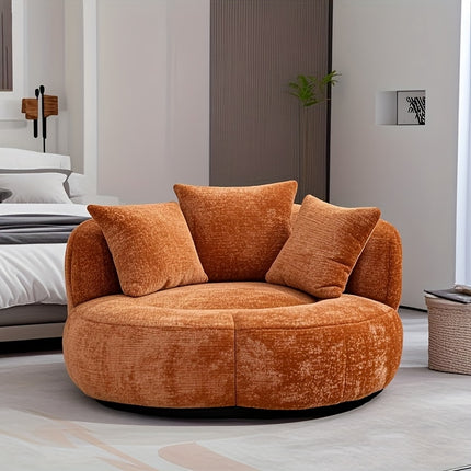 UNICORN Multi-Functional Convertible Sofa Bed with Orange Chenille Fabric