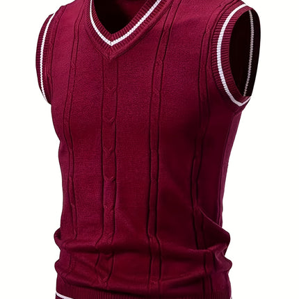 UNICORN Cross-Border Men'S Vest with a Twisted Knit Design s m l xl xxl xxxl