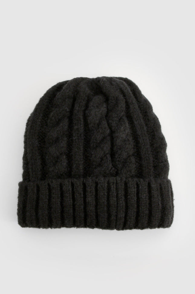 UNICORN Large Chunky Knitted Marl Hat One size
