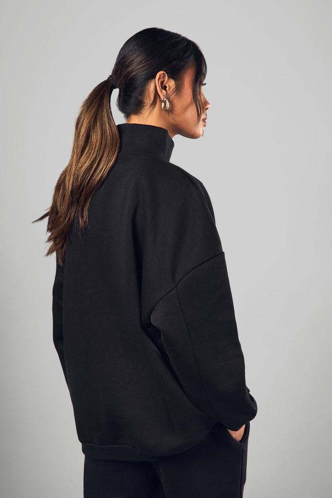 UNICORN Women's Oversized Sweater With Short Zipper s m l xl