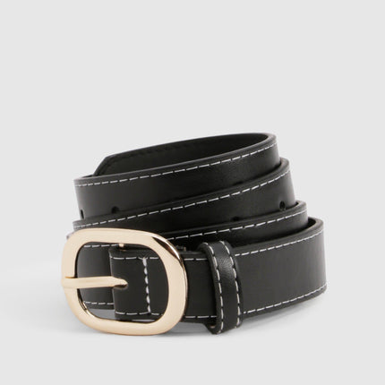 UNICORN Woman's Belt with contrasting stitching and buckle One size