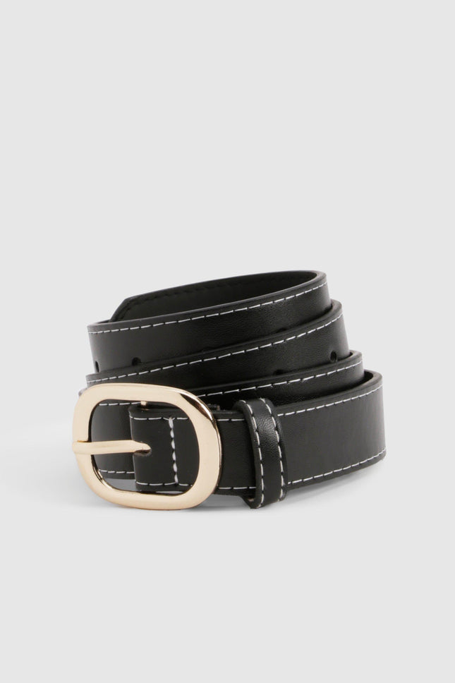 UNICORN Woman's Belt with contrasting stitching and buckle One size