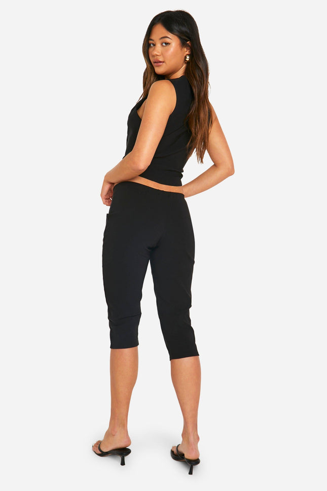 Ladies Super Stretch Gilet And Capri Pants xs s m l xl xxl