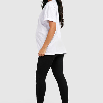 UNICORN Ladies Maternity Ribbed Over The Bump Leggings XS S M L XL