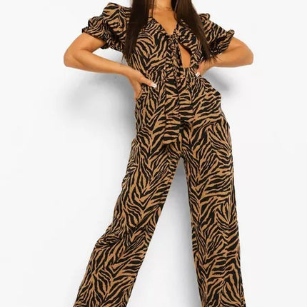UNICORN Women's jumpsuit brown zebra xxl