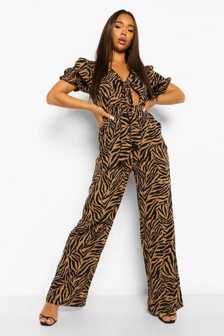 UNICORN Women's jumpsuit brown zebra xxl