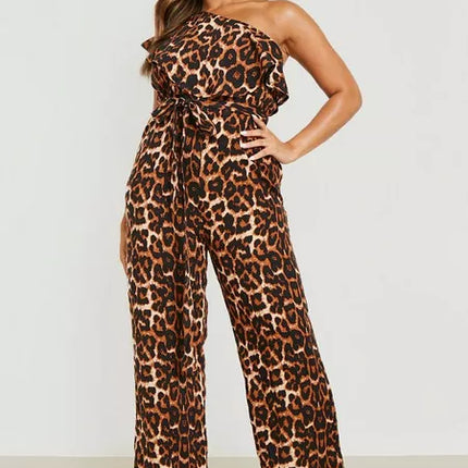 UNICORN Women's jumpsuit leopard print brown xl xxl xxxl xxxxl