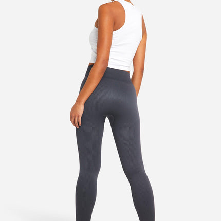 UNICORN Women's Ribbed Contrasting Seamless Contour Leggings s m l