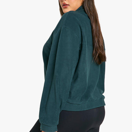 UNICORN Women's Plus Fleece Sweater With Medium Zipper 46 48 50 52