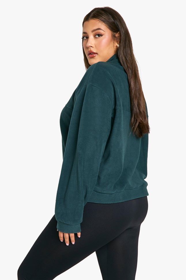 UNICORN Women's Plus Fleece Sweater With Medium Zipper 46 48 50 52