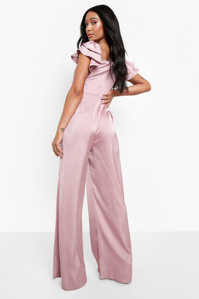 UNICORN Women's jumpsuit satin pink light blue m l