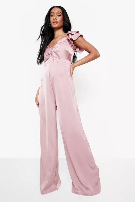 UNICORN Women's jumpsuit satin pink light blue m l