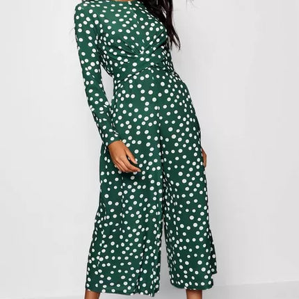 UNICORN Women's jumpsuit dots dark green navy blue s m l xl xxl