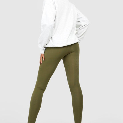 UNICORN Tall Ribbed Basic Mid Rise Leggings xs s