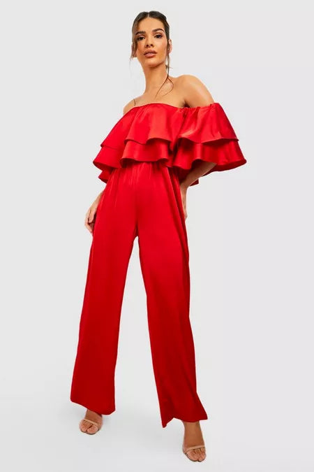 UNICORN Women's jumpsuit white red s m l