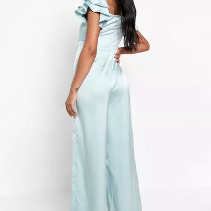 UNICORN Women's jumpsuit satin pink light blue m l