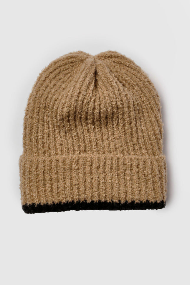 UNICORN Women's Contrasting Fluffy Knitted Hat One size