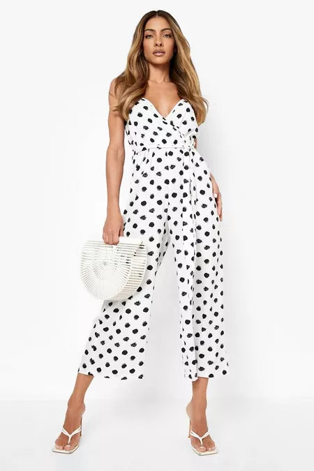 UNICORN Women's jumpsuit s m l xl dots black white